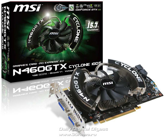 MSI N460GTX Cyclone 1GD5 MSI N460GTX Cyclone 1GD5
