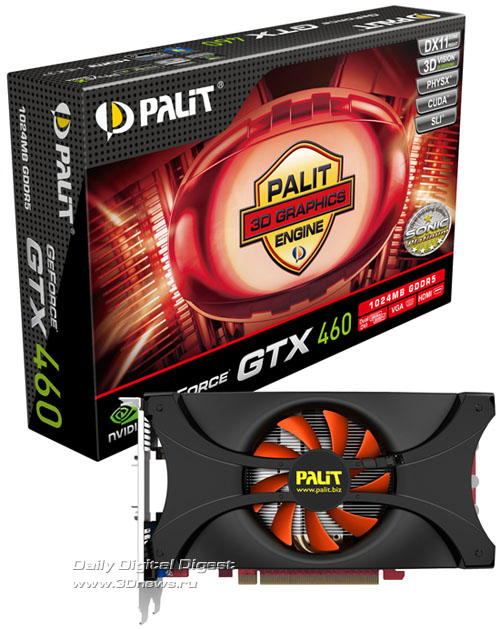 Palit GeForce GTX 460 1024MB GDDR5 SONIC PLATINUM Edition Palit GeForce GTX 460 1024MB GDDR5 SONIC PLATINUM Edition