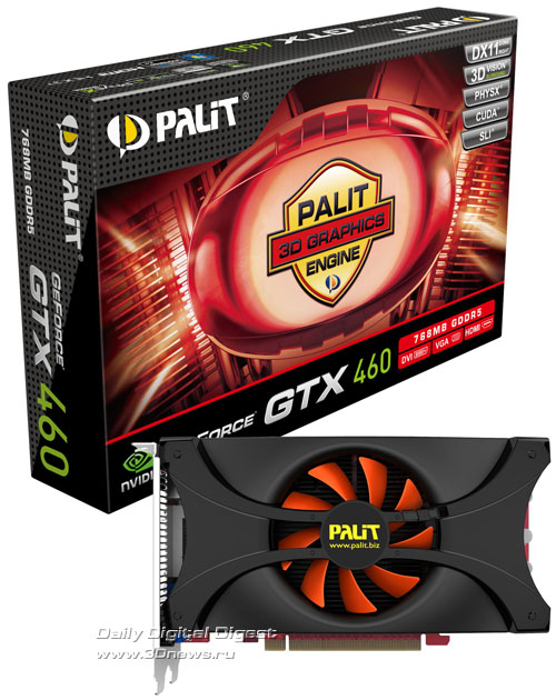 Palit GeForce GTX 460 768MB GDDR5 Palit GeForce GTX 460 768MB GDDR5