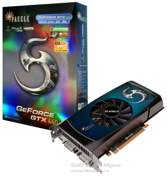 SPARKLE GeForce GTX 460 1024MB GDDR5 SPARKLE GeForce GTX 460 1024MB GDDR5