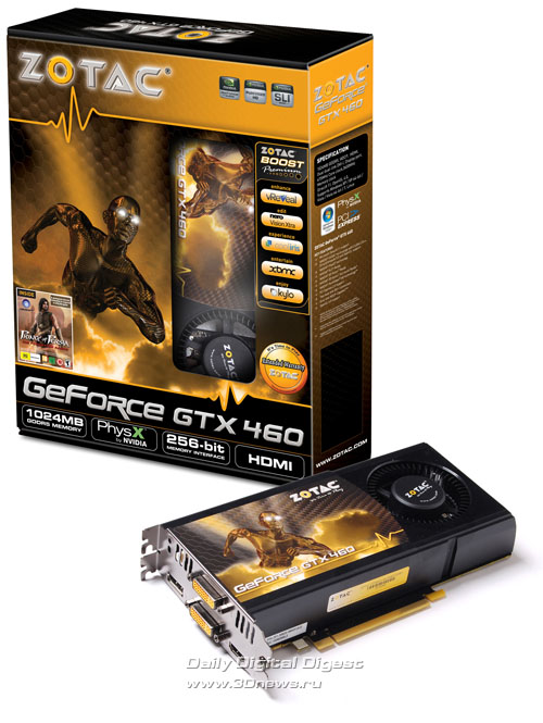 ZOTAC GeForce GTX 460 1024MB GDDR5 ZOTAC GeForce GTX 460 1024MB GDDR5