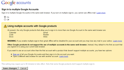 Google тестирует механизм мультиавторизации
