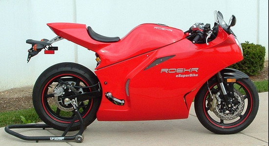 Электробайк Roehr eSuperBike. Вид сбоку Электробайк Roehr eSuperBike. Вид сбоку