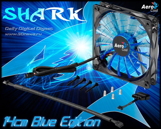Aerocool 14cm SHARK Blue Edition Fan Aerocool 14cm SHARK Blue Edition Fan