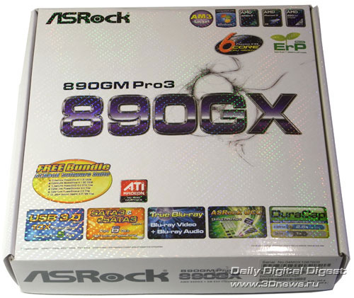  ASRock 890GM Pro3 коробка 