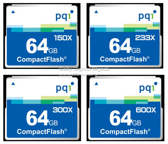 PQI 64GB CompactFlash Cards PQI 64GB CompactFlash Cards