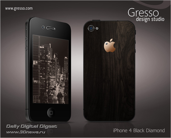 Gresso iPhone 4 Black Diamond Gresso iPhone 4 Black Diamond