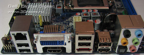  Intel DH57JG задняя панель 