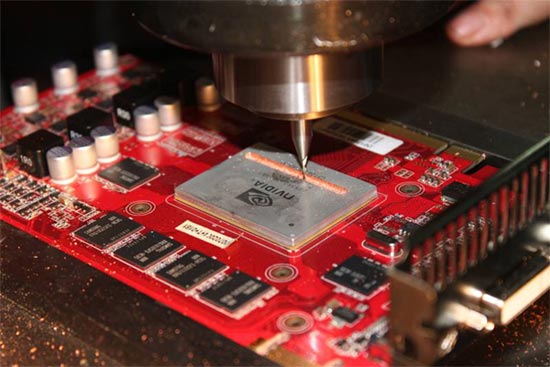 Суровое скальпирование: GeForce GTX 460 под фрезерным станком