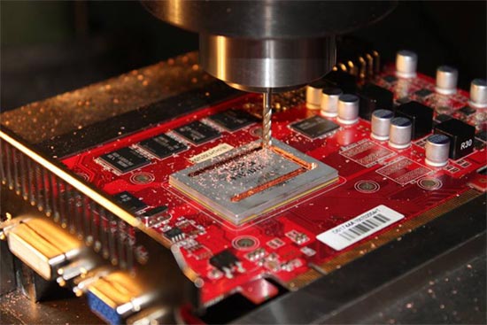 Суровое скальпирование: GeForce GTX 460 под фрезерным станком