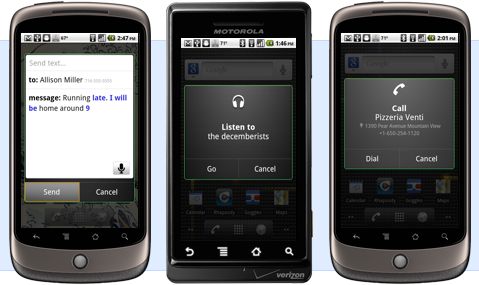 Голосовые команды в Google Android