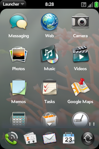 Интерфейс webOS на смартфонах
