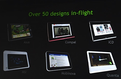 Рекламный слайд NVIDIA Tegra на январской выставке CES2010
