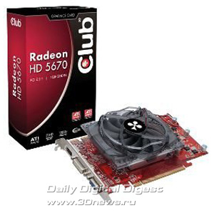 Club 3D Radeon HD 5670 Value Edition Club 3D Radeon HD 5670 Value Edition
