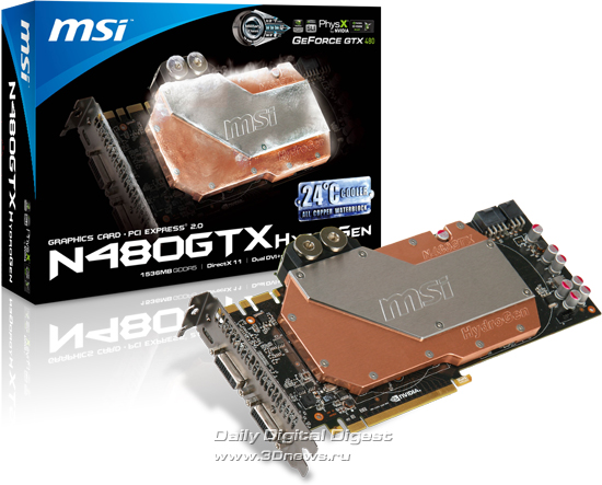 MSI N480GTX HydroGen MSI N480GTX HydroGen