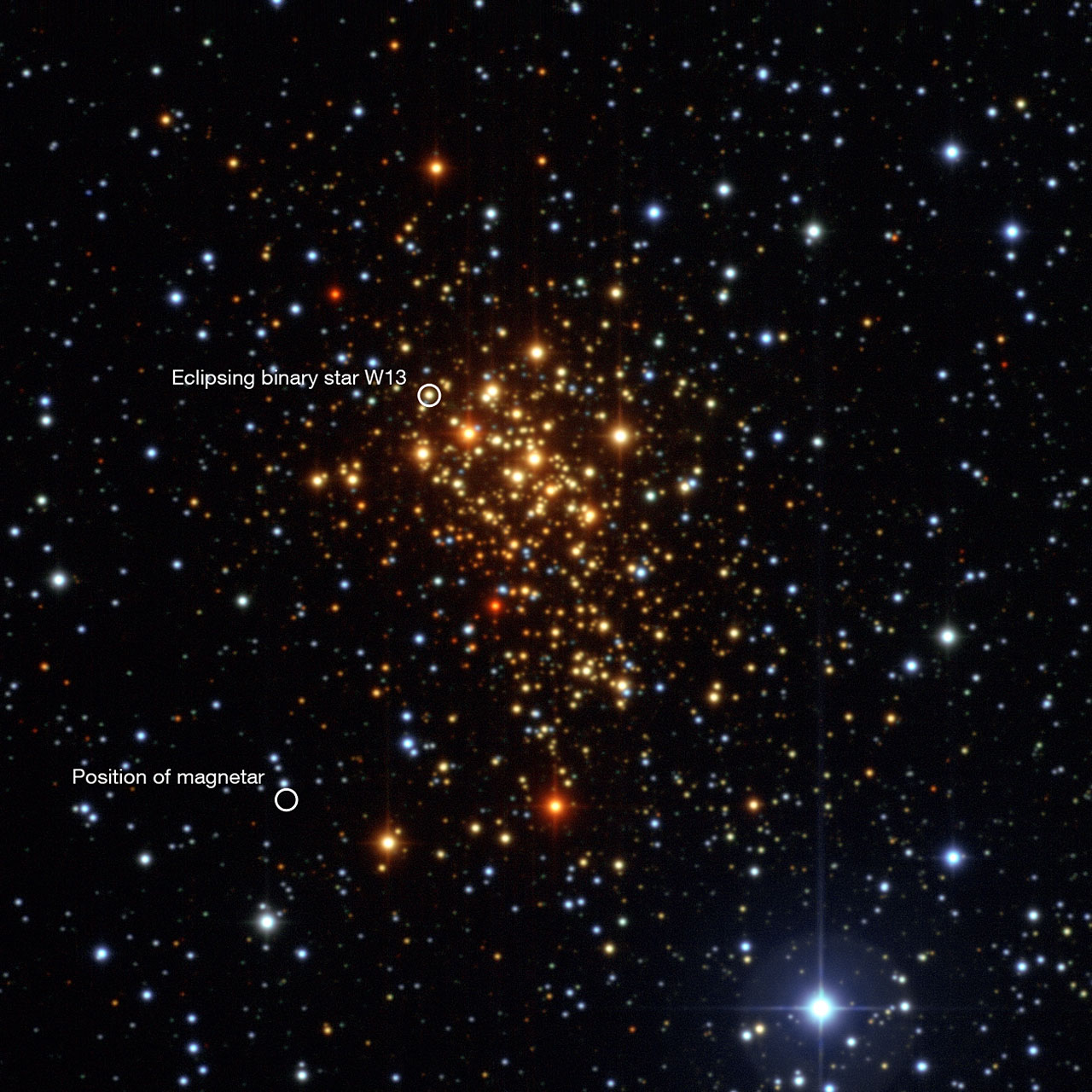 Звездное скопление Westerlund 1 Звездное скопление Westerlund 1