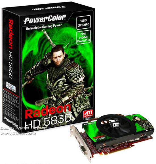 PowerColor Radeon HD 5830 1GB GDDR5 V2 PowerColor Radeon HD 5830 1GB GDDR5 V2