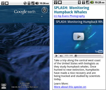 Google Earth 1.1 for Android