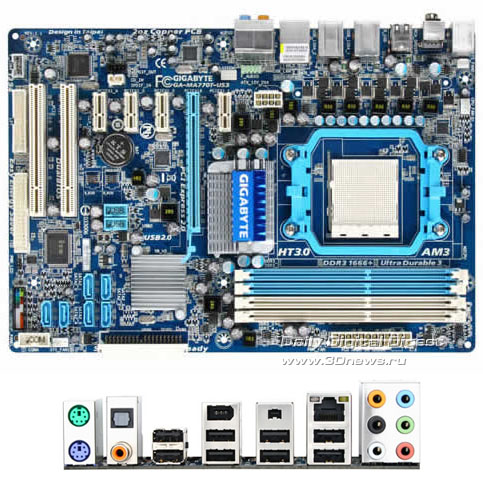 GIGABYTE GA-MA770T-US3 GIGABYTE GA-MA770T-US3