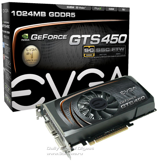 EVGA GeForce GTS 450 SC EVGA GeForce GTS 450 SC