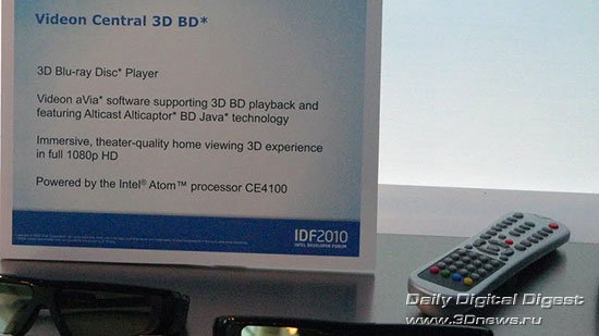 проигрыватель Blu-ray 3D от Videon на базе Atom