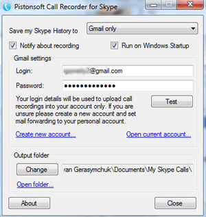 Skype Recorder 1.0
