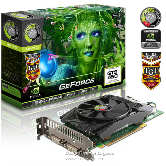 Point of View TGT Series GeForce GTS 450 Ultra Charged Edition Point of View TGT Series GeForce GTS 450 Ultra Charged Edition