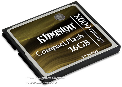 Kingston 16GB CompactFlash Ultimate 600x Card Kingston 16GB CompactFlash Ultimate 600x Card