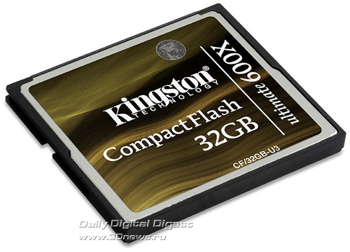 Kingston 32GB CompactFlash Ultimate 600x Card Kingston 32GB CompactFlash Ultimate 600x Card