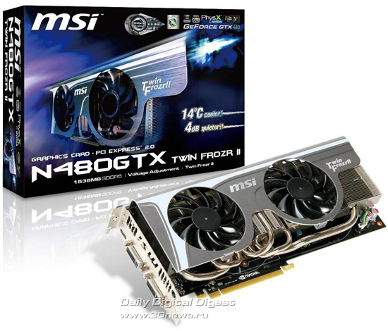 MSI N480GTX Twin Frozr II MSI N480GTX Twin Frozr II
