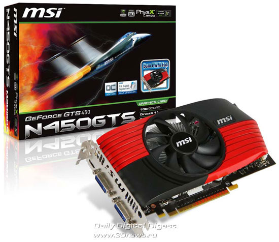 MSI N450GTS-M2D1GD5/OC MSI N450GTS-M2D1GD5/OC
