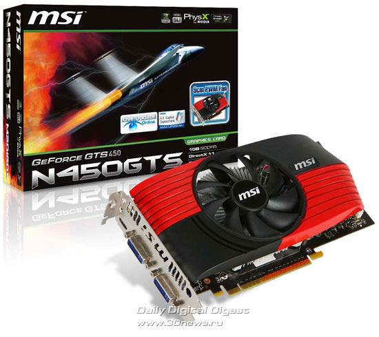 MSI N450GTS-M2D1GD5 MSI N450GTS-M2D1GD5