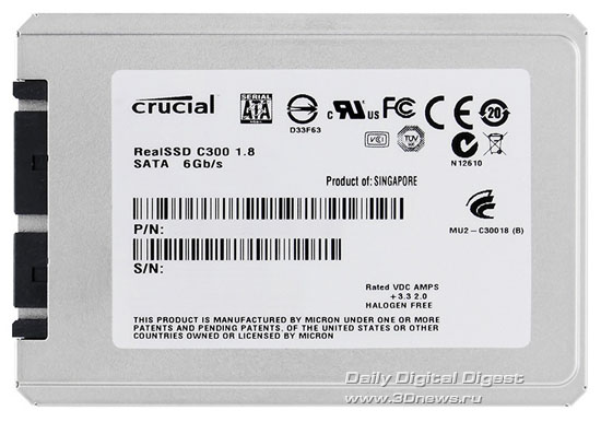 Crucial 1.8" RealSSD C300 Series SSD Crucial 1.8" RealSSD C300 Series SSD