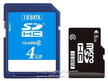 I-O DATA Class 2 SDHC and microSDHC Cards I-O DATA Class 2 SDHC and microSDHC Cards