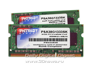 Patriot Signature Line DDR3-1333 SO-DIMMs for Apple iMac Patriot Signature Line DDR3-1333 SO-DIMMs for Apple iMac