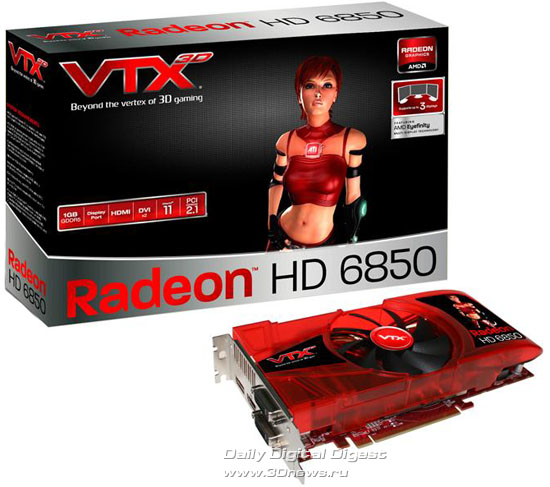 VTX3D Radeon HD 6850 VTX3D Radeon HD 6850