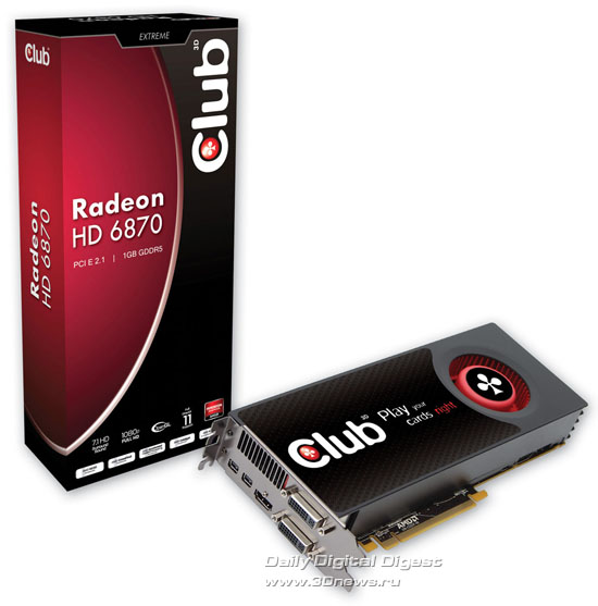 Club 3D Radeon HD 6870 Club 3D Radeon HD 6870