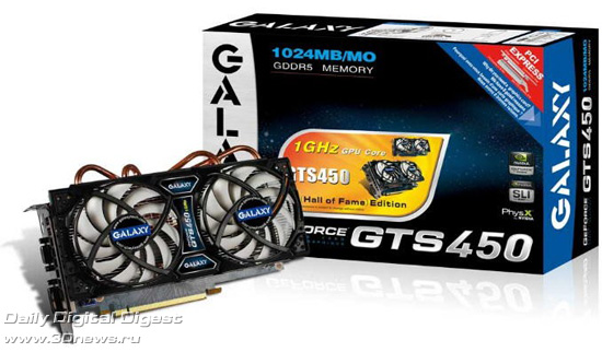 GALAXY GeForce GTS 450 HOF (Hall of Fame) Edition GALAXY GeForce GTS 450 HOF (Hall of Fame) Edition