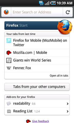 Firefox 4 для Android