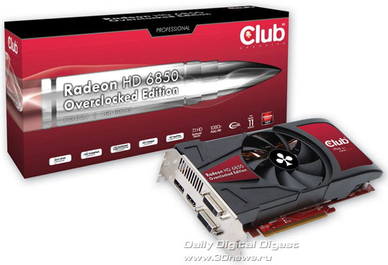 Club 3D Radeon HD 6850 Overclocked Edition Club 3D Radeon HD 6850 Overclocked Edition
