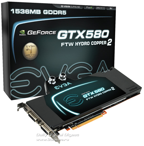 EVGA GeForce GTX 580 FTW Hydro Copper 2 EVGA GeForce GTX 580 FTW Hydro Copper 2