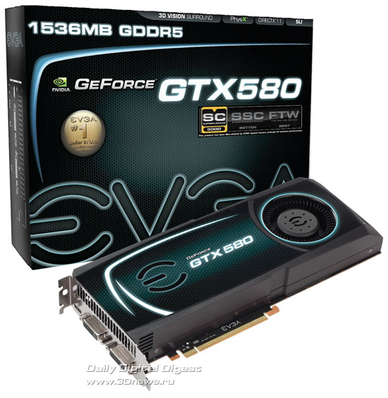 EVGA GeForce GTX 580 Superclocked Edition EVGA GeForce GTX 580 Superclocked Edition