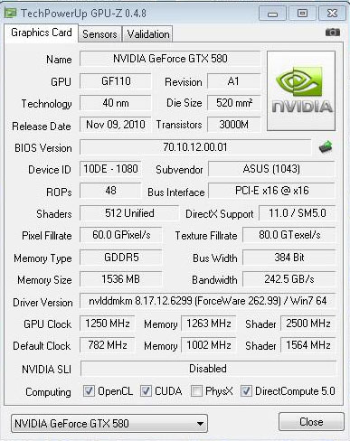 GeForce GTX 580 захватывает лидерство в 3DMark Vantage
