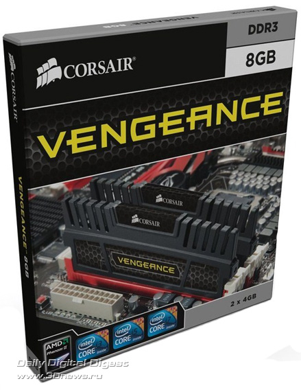 Corsair Vengeance Series 8GB DDR3-1600 Memory Kit Corsair Vengeance Series 8GB DDR3-1600 Memory Kit