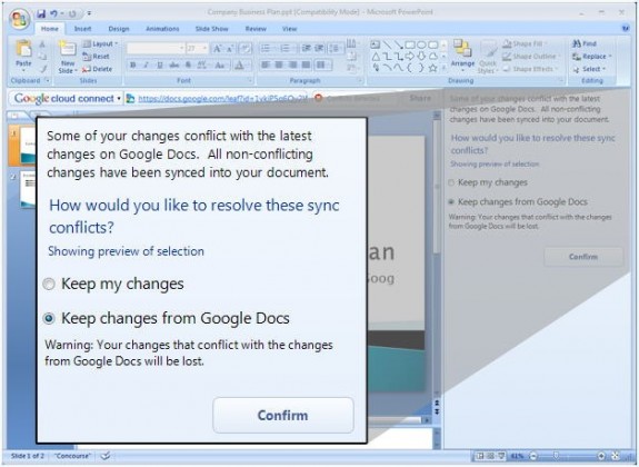Google Cloud connect