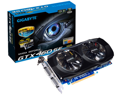 Gigabyte по-своему компенсирует наличие приставки «SE» у GTX 460