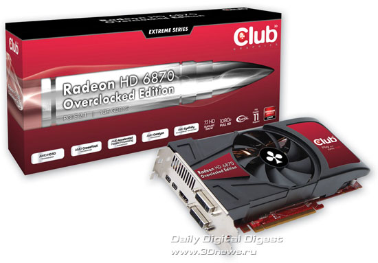 Club 3D Radeon HD 6870 Overclocked Edition Club 3D Radeon HD 6870 Overclocked Edition