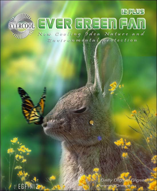 EVERCOOL EVER GREEN FAN 120 PLUS EGF-N12 EVERCOOL EVER GREEN FAN 120 PLUS EGF-N12