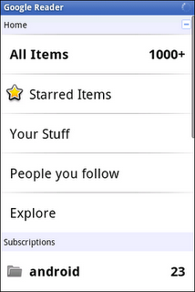 Google Reader для Android Google Reader для Android