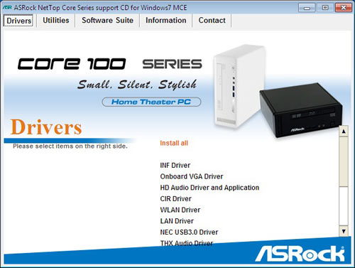 ASRock Core 100HT комплектация